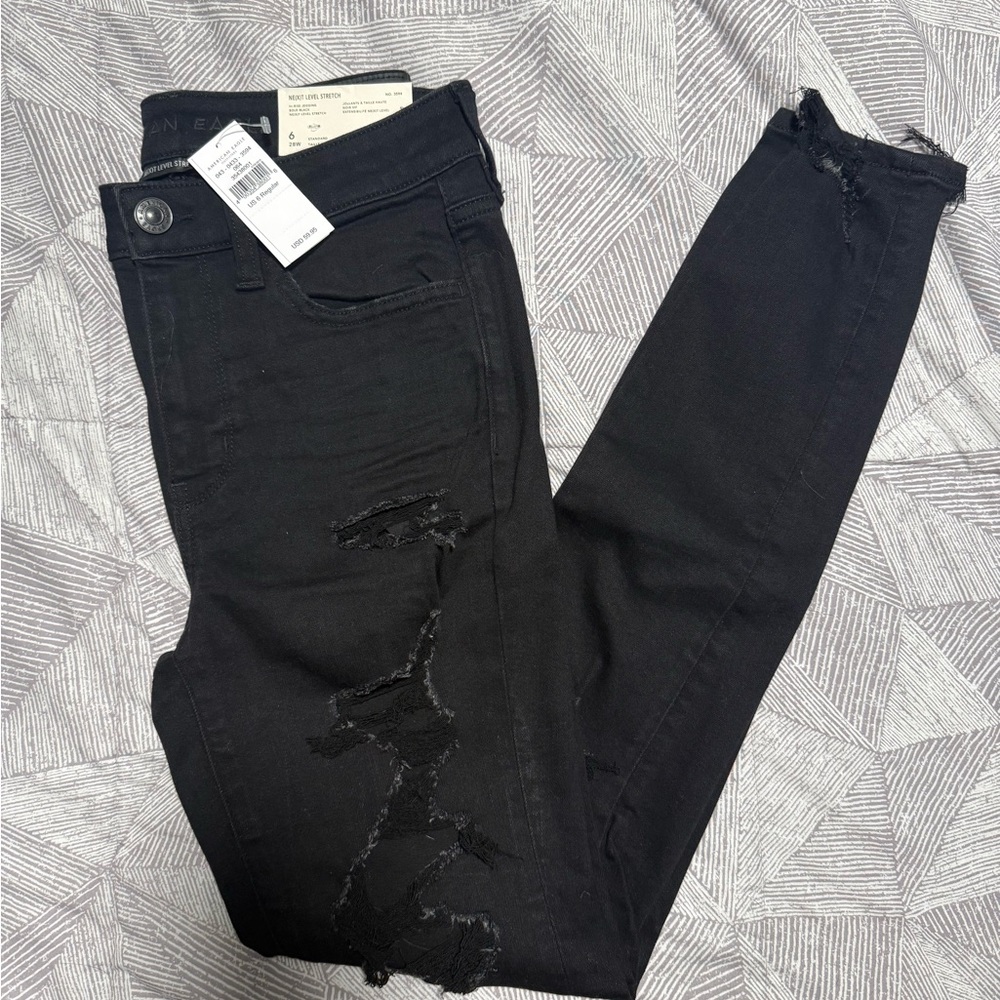 American Eagle Outfitters High Rise Black Jeans